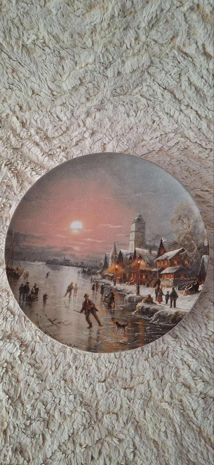 winter wandbord, Ophalen of Verzenden