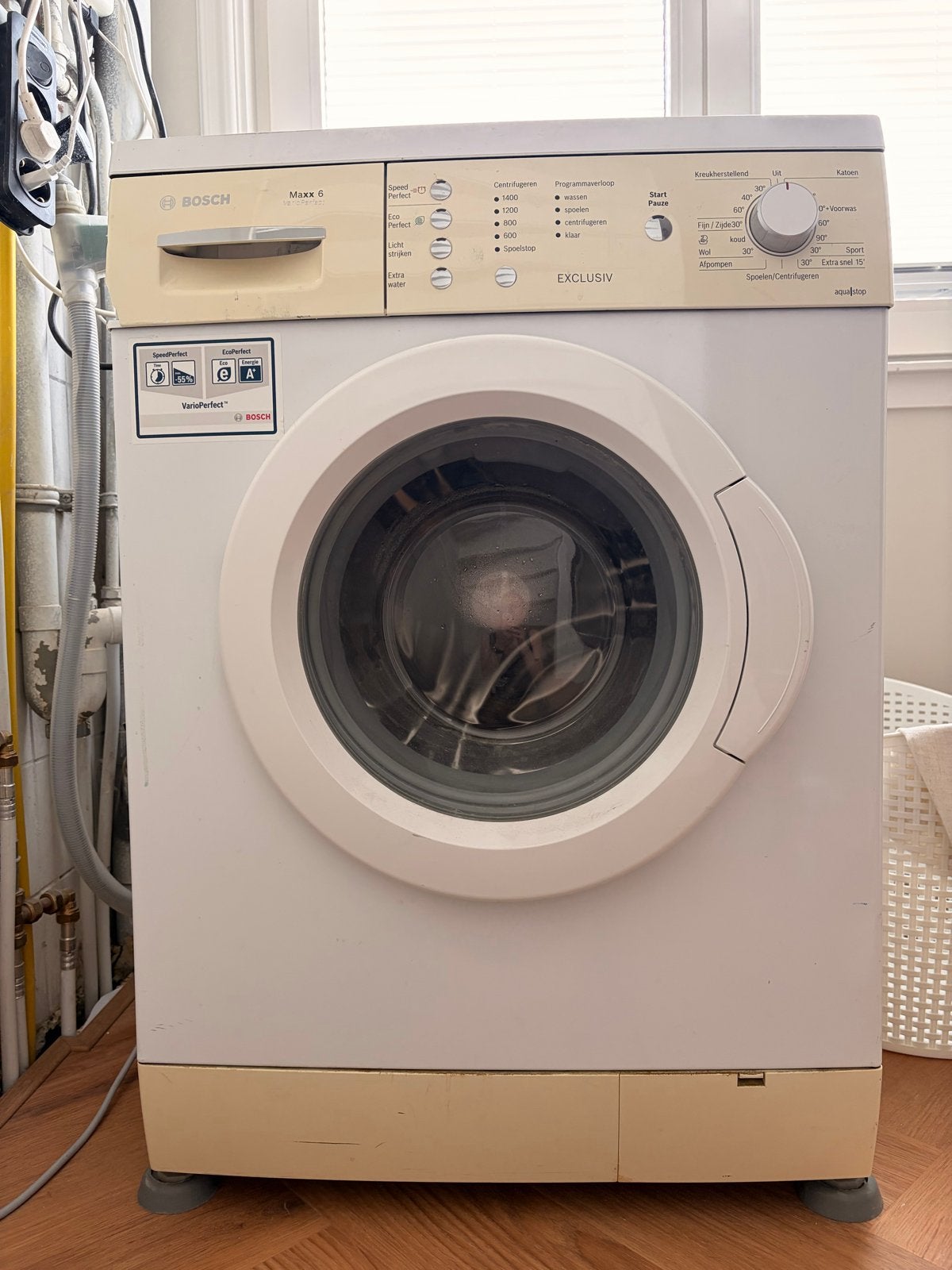 Bosch Maxx 6 Wasmachine - Betrouwbaar en Efficiënt, Ophalen, Gebruikt, 85 tot 90 cm, 1200 tot 1600 toeren