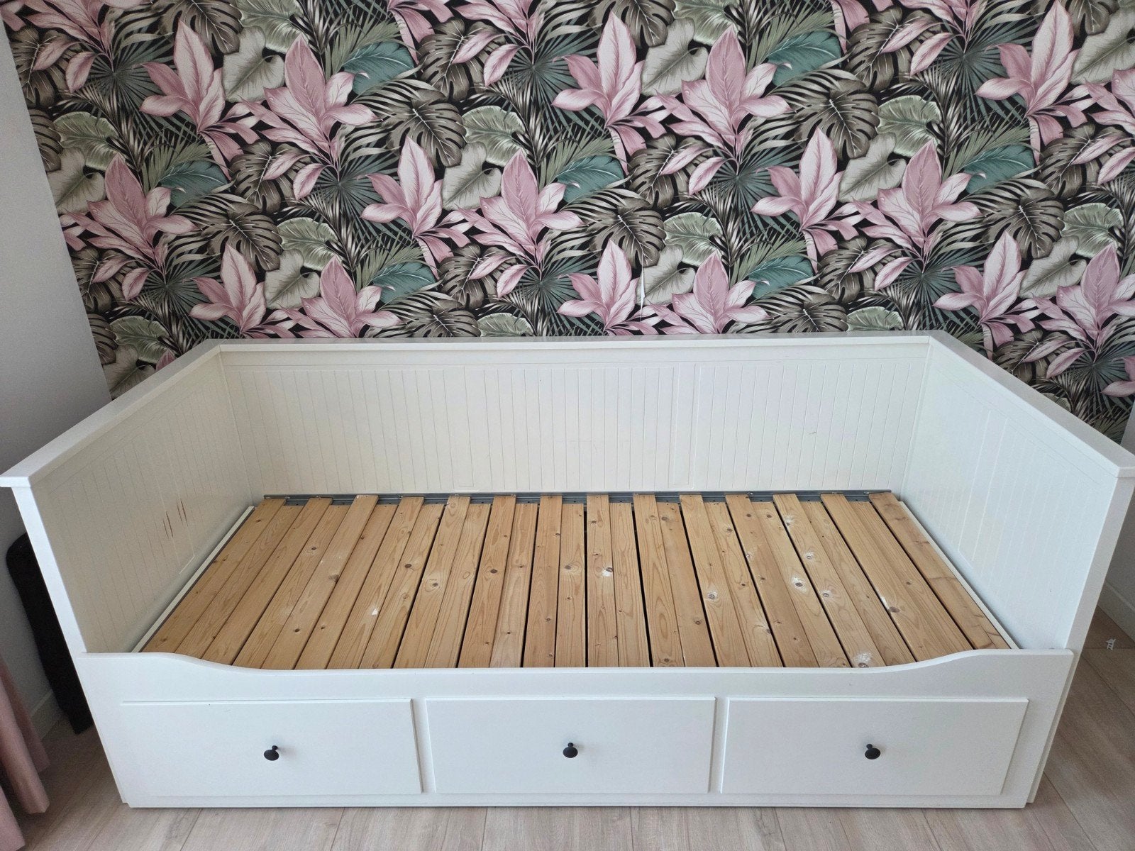IKEA Hemnes Uitschuifbed met Lades - Wit, Ophalen, Eenpersoons, Wit, 80 cm