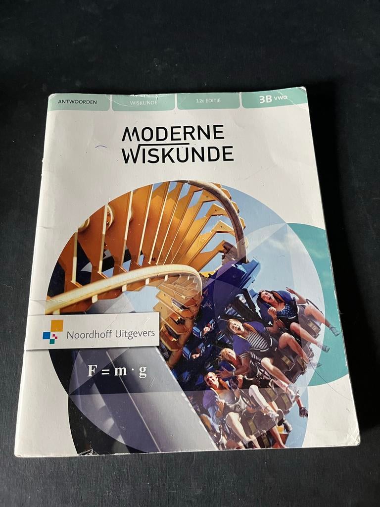 Antwoordenboek Moderne Wiskunde 12e editie 3B VWO, Ophalen of Verzenden, Beta, Gelezen, Overige niveaus