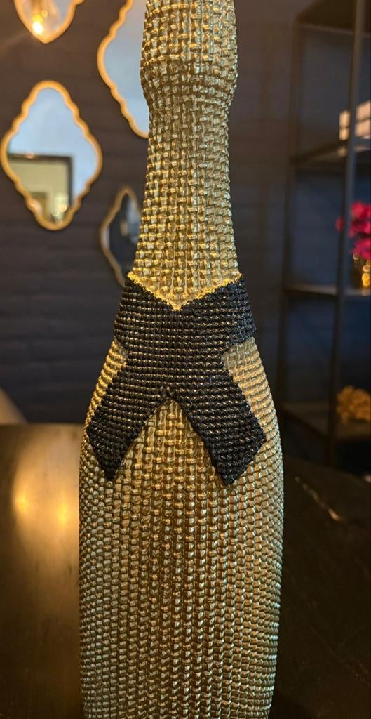 Woonaccessoires wijnfles goud, Ophalen of Verzenden, Zo goed als nieuw