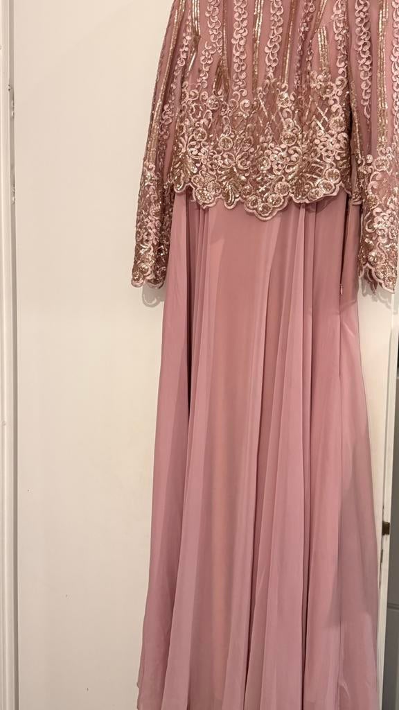 Feestkleding maat 42 /44, Kleding | Dames, Gelegenheidskleding, Galajurk, Maat 42/44 (L), Ophalen of Verzenden, Roze