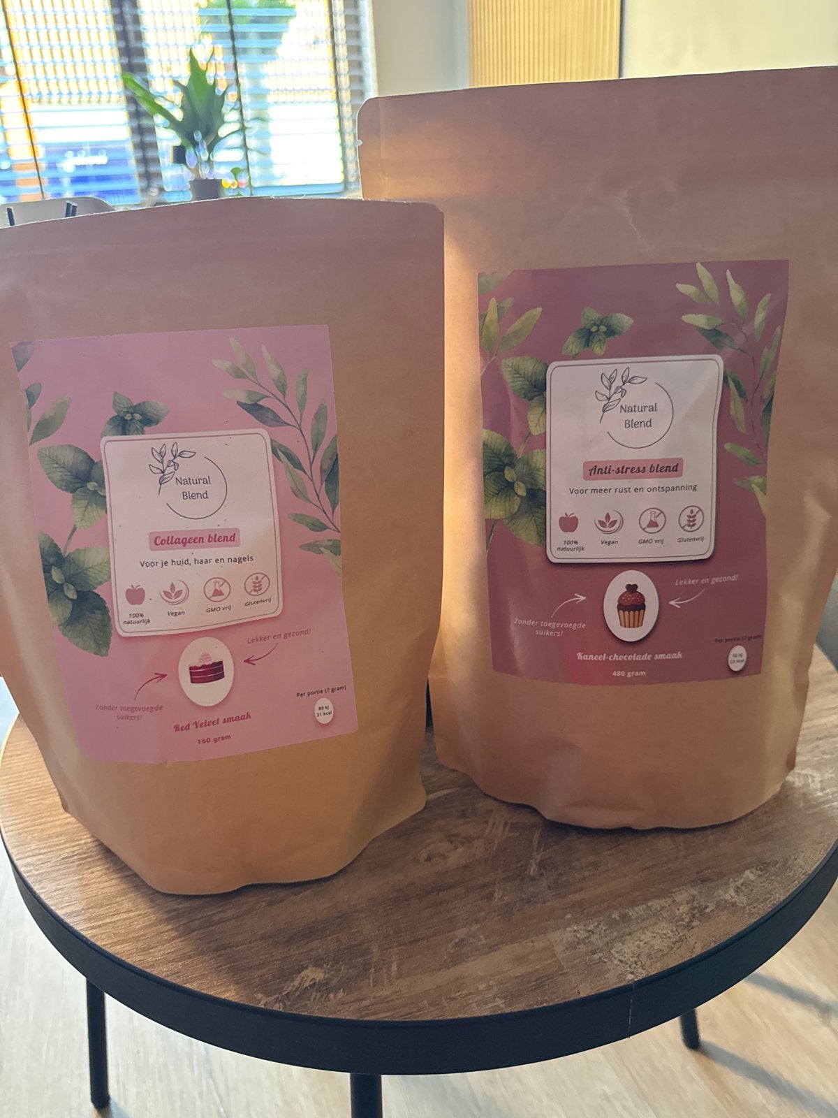 Natural Blend Collageen & Anti-stress Poeder, Ophalen of Verzenden, Nieuw, Poeder of Drank