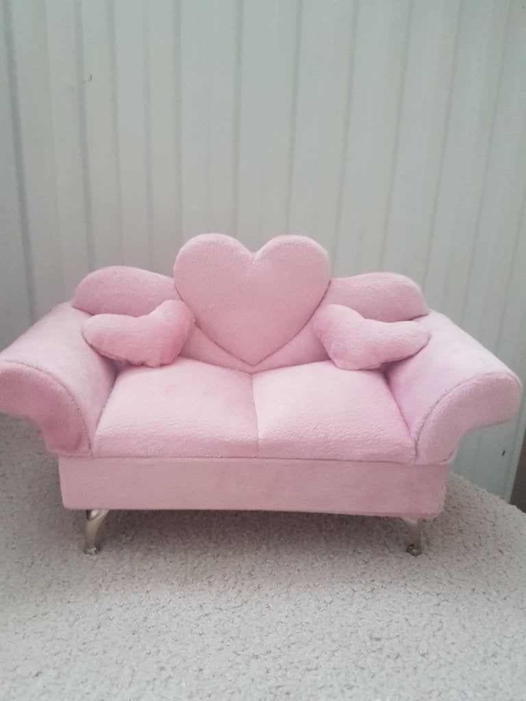 Sieradendoos bankje, Ophalen of Verzenden, Zo goed als nieuw, Roze