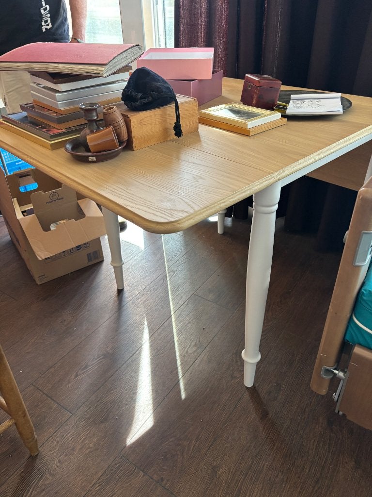 Tafel, Ophalen, 100 tot 150 cm, Eikenhout, 50 tot 100 cm