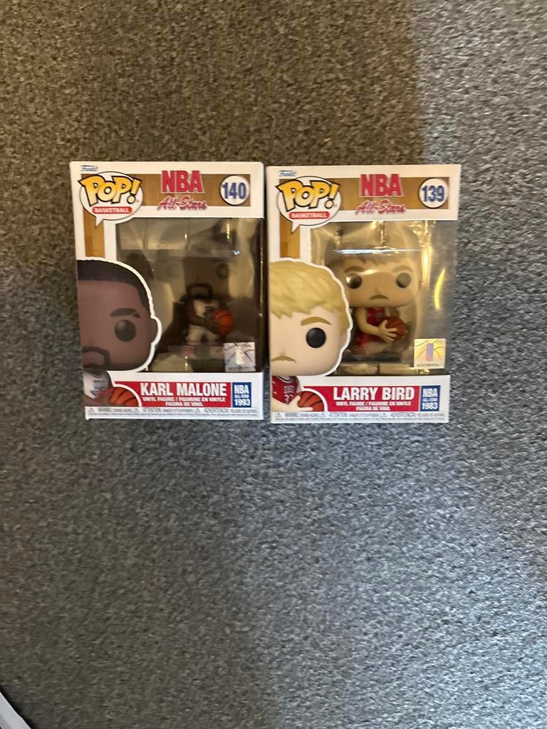 Funko Pop! NBA All-Stars Karl Malone & Larry Bird Set, Ophalen of Verzenden, Zo goed als nieuw