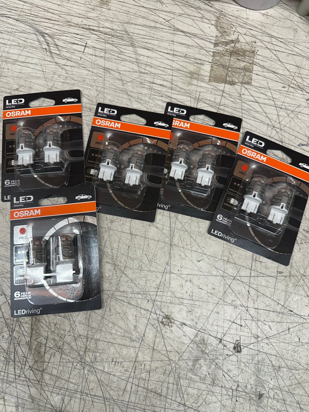 OSRAM LEDriving W3x16q 12V 1.5W 7915R-02B LED lampen rood, Ophalen of Verzenden
