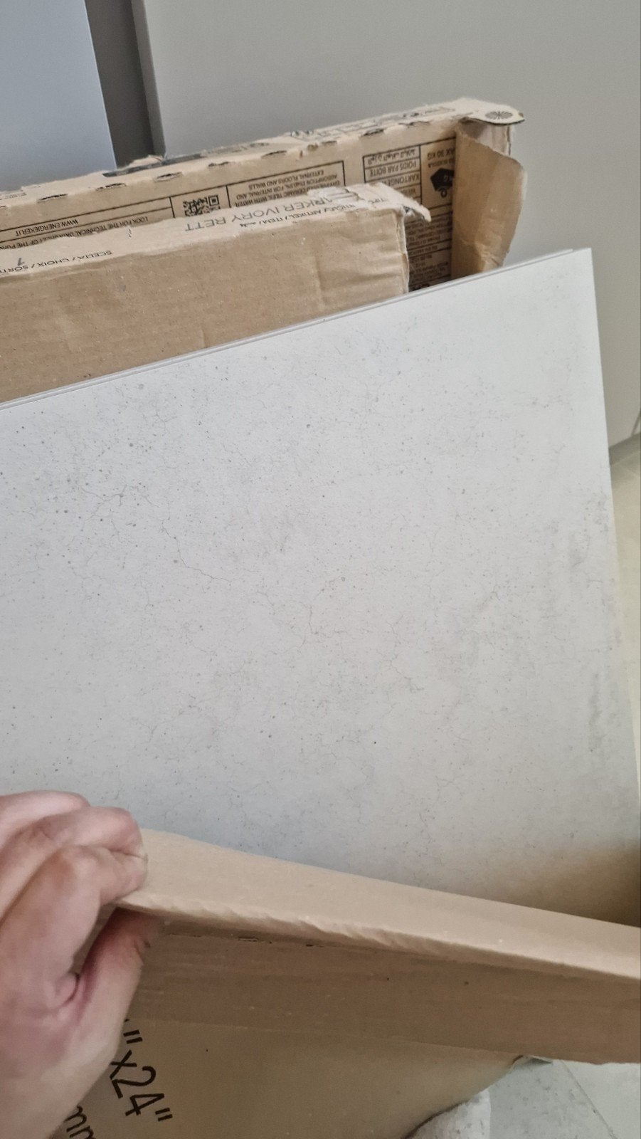 Nieuwe Energiker tegels 60x60 cm - ivory  10 tegels, Doe-het-zelf en Verbouw, Tegels, Nieuw, Vloertegels, Keramiek, 60 cm of meer