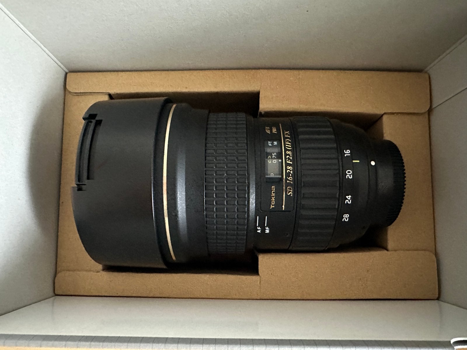 Tokina AT-X 16-28mm F2.8 Pro FX (Nikon F-Mount), Autofocus, Tokina, Zo goed als nieuw, Nikon F-mount