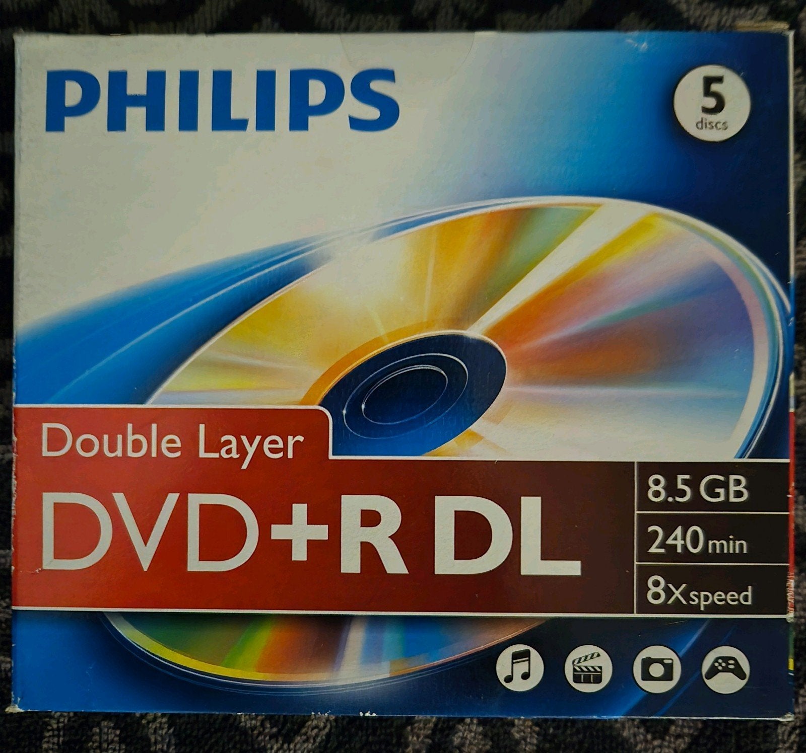 Philips DVD+R DL 8.5 GB - 5 discs, Philips, Nieuw, Ophalen of Verzenden, Dvd