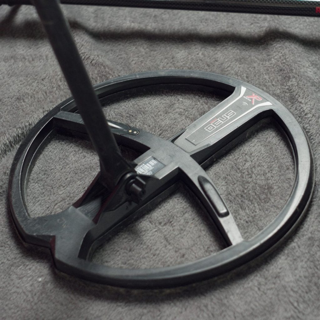 Xp DEUS lite Ws-5 28cm schijf met RS-carbon steel, Ophalen of Verzenden, Gebruikt, XP, Discriminatie metaaldetectie