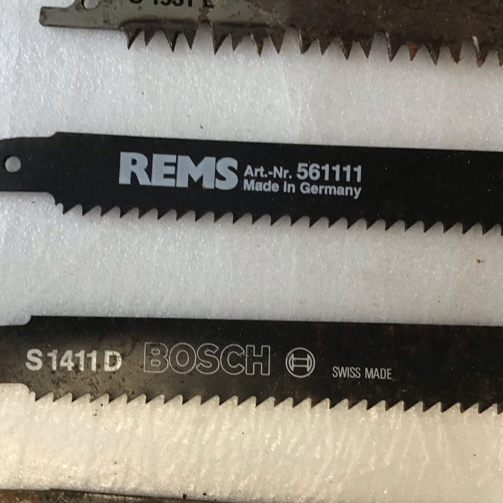Diverse Reciprozaagbladen - Bosch, Rems, Ophalen of Verzenden, Gebruikt, Reciprozaag