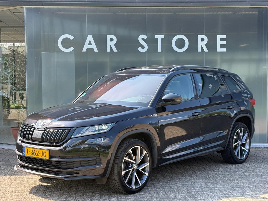 Skoda Kodiaq 1.5 TSI DSG Sportline Pano|Memory|360cam|Canton, Auto's, Skoda, 4 cilinders, 150 pk, 1481 kg, Zwart