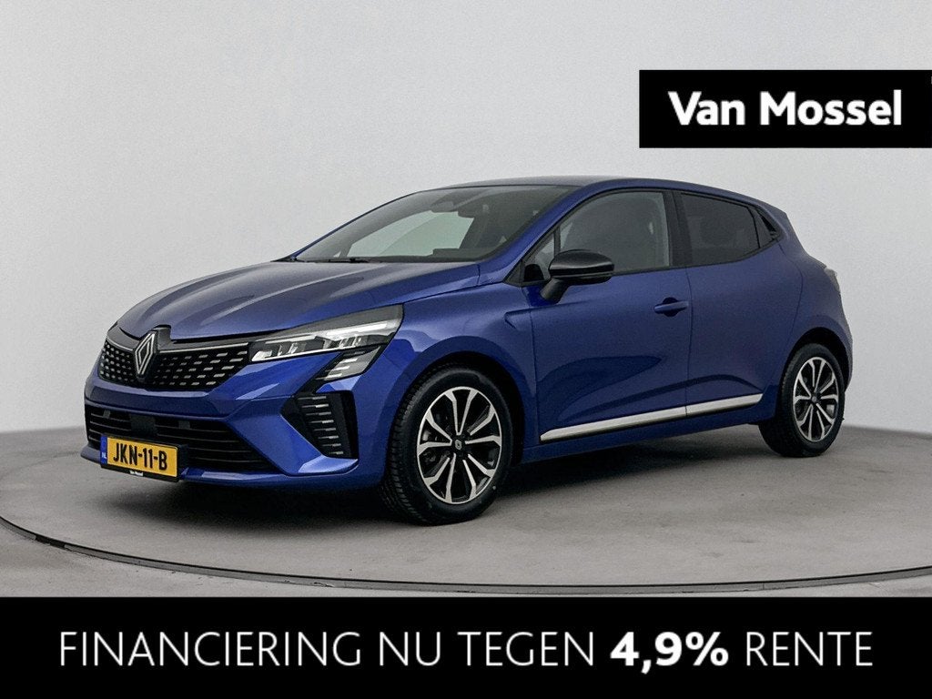 Renault Clio 1.0 TCe 90Pk GPF techno | Achteruitrijcamera |, Auto's, Renault, Gebruikt, Blauw, Leder en Stof, 19 km/l