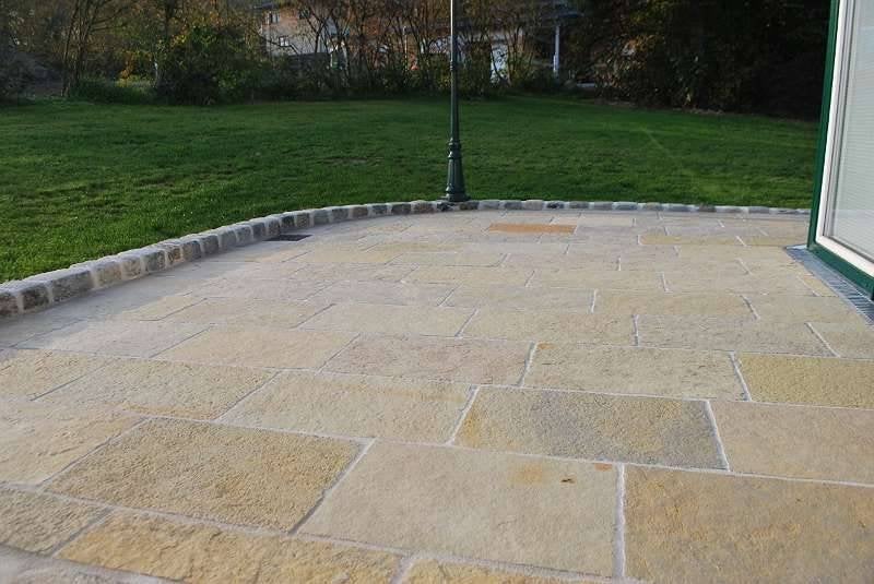 mediterraanse terrastegels Castle Stone Yellow 60x90 cm, Ophalen of Verzenden, Nieuw, Natuursteen, Terrastegels