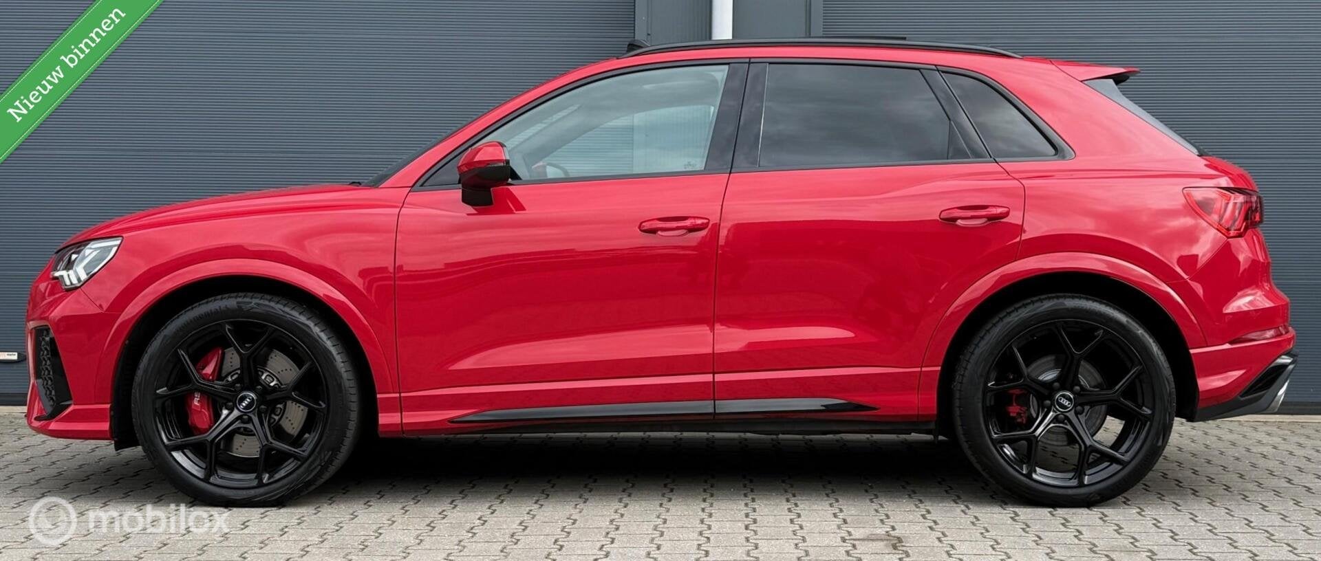 Audi RS Q3 2.5 TFSI BTW-auto/Pano.dak/Viritual/B&O/20’/Bla, Auto's, Audi, Gebruikt, Met garantie (alle), Bedrijf, Vierwielaandrijving