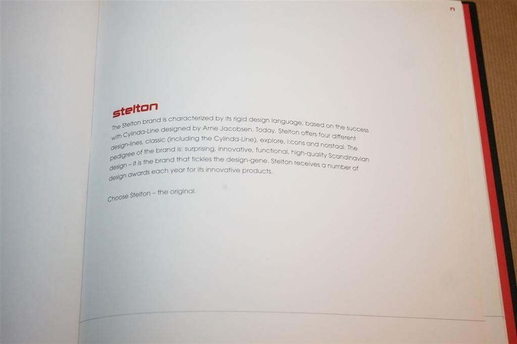 Catalogus Stelton 2011/12 Design., Ophalen of Verzenden, Zo goed als nieuw, Fotografen
