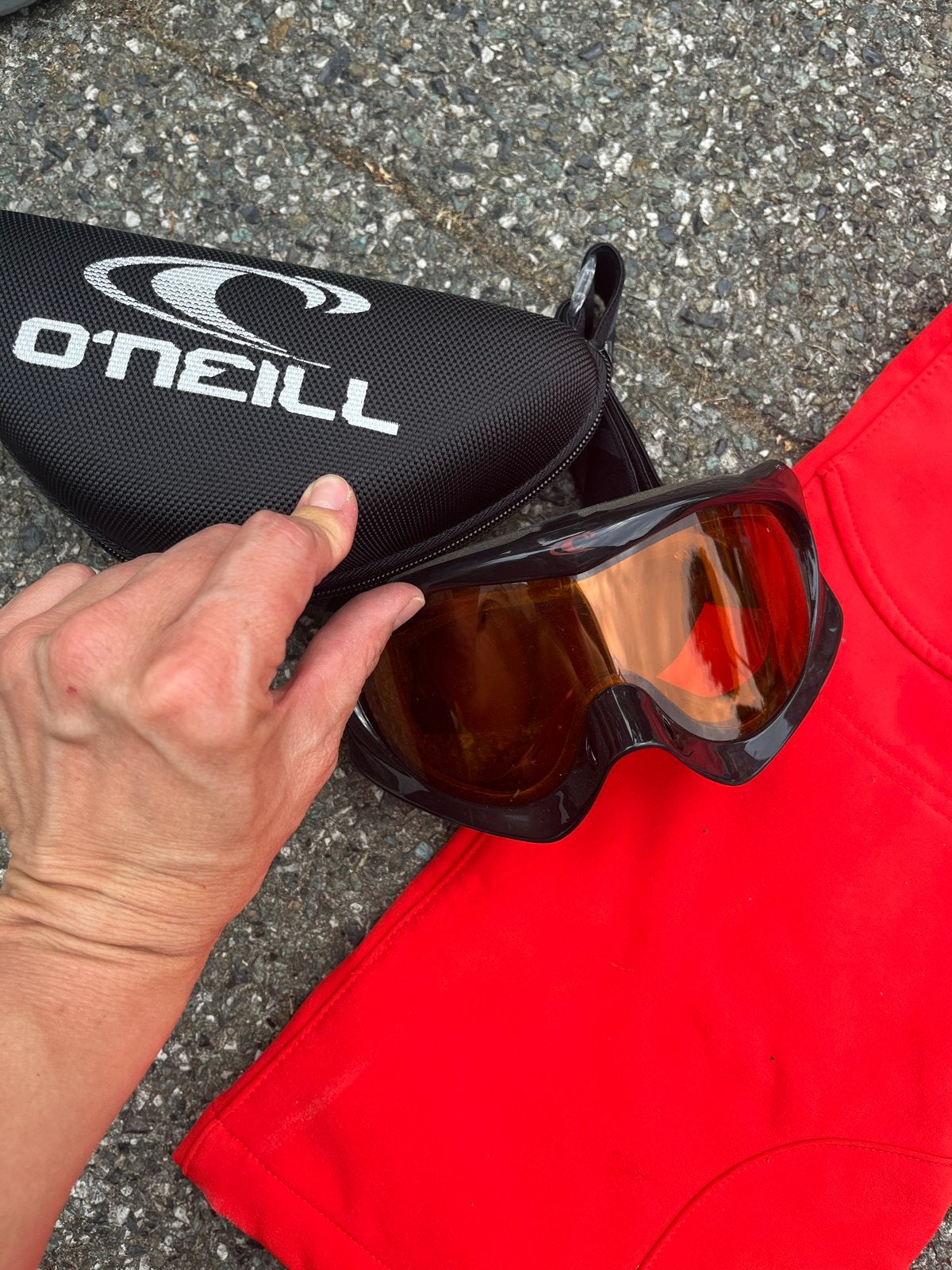 O'Neill skibril met hoesje, Kleding | Dames, Ophalen, Zo goed als nieuw, Overige typen