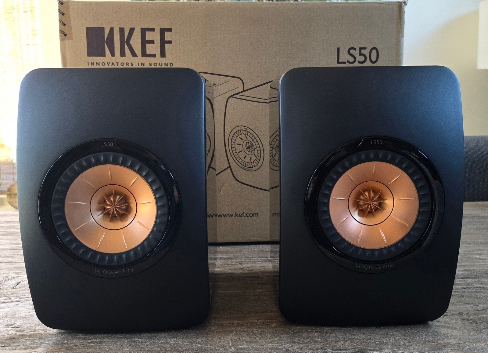 KEF LS50 Luidsprekers - Als Nieuw ! -, Audio, Tv en Foto, Luidsprekers, Ophalen of Verzenden, Zo goed als nieuw, 60 tot 120 watt