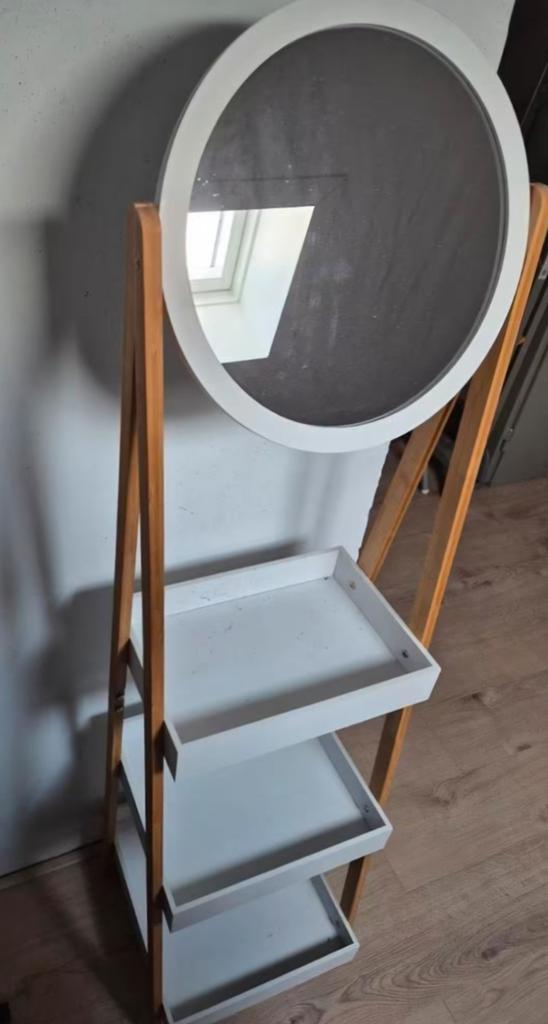 Etagere met spiegel, Ophalen, Minder dan 50 cm, Gebruikt, Rond