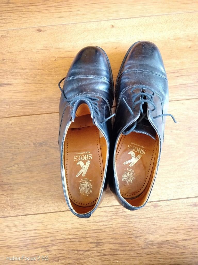 K Shoes Nette Schoenen Zwart Leer, Zwart, Ophalen of Verzenden, K Shoes, Gedragen