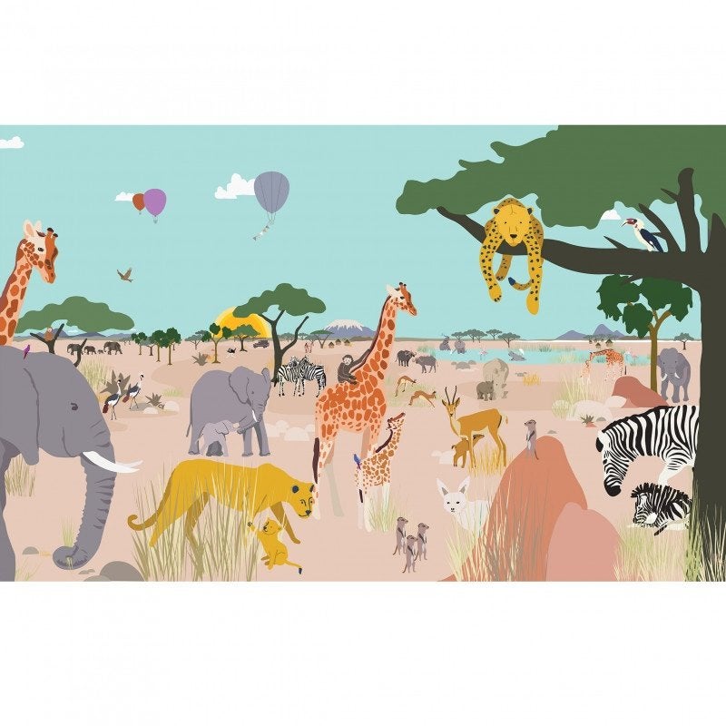 Kinderbehang Safari MIMI'Lou, Mimilou, Info@mimilou.nl, Ophalen of Verzenden, Fanny Blankers-Koenstraat Rijen