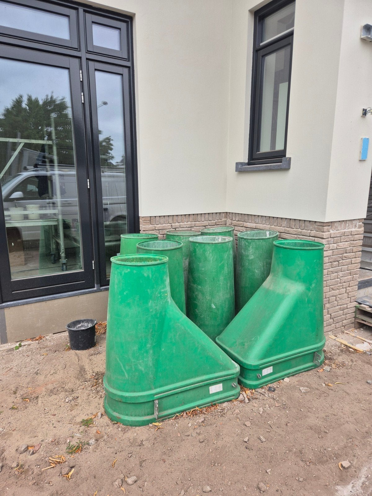 Vlutters T50 Groen stortkokers(8 stuks), Ophalen
