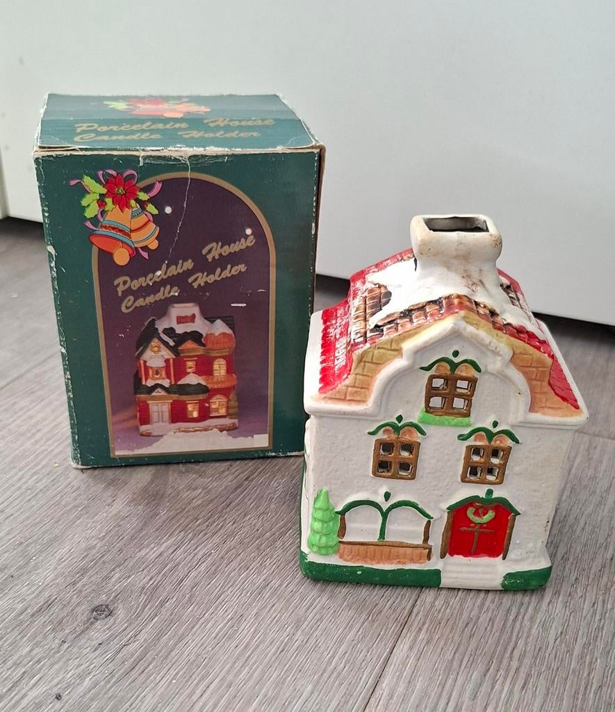 Kersthuisje met verlichting, Ophalen of Verzenden