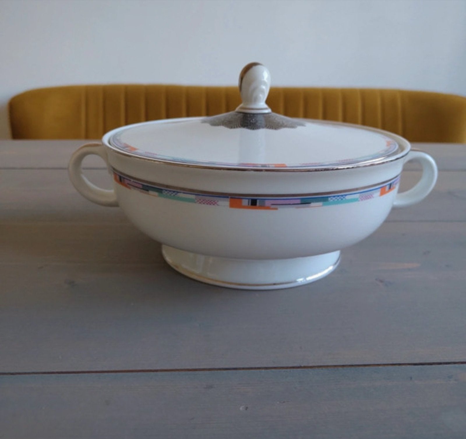 Rosenthal Bavaria Olympia kom met deksel - 22 cm, Overige merken, Ophalen of Verzenden, Zo goed als nieuw, Kom(men)