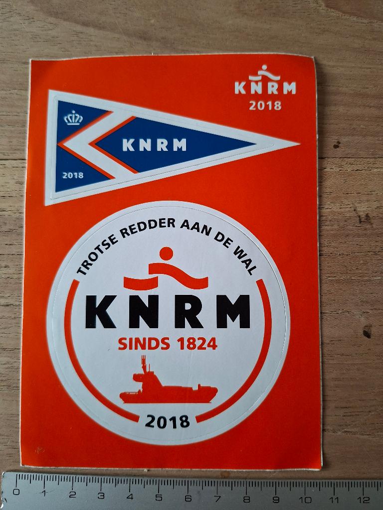 Sticker kaart KNRM, Verzamelen, Ophalen of Verzenden, Zo goed als nieuw, Overige typen