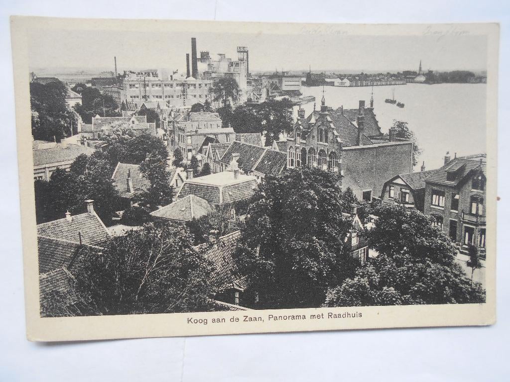Koog aan de zaan panorama 1930 Oude Swan en Oranjeboom, Ophalen of Verzenden, 1920 tot 1940, Ongelopen, Noord-Holland
