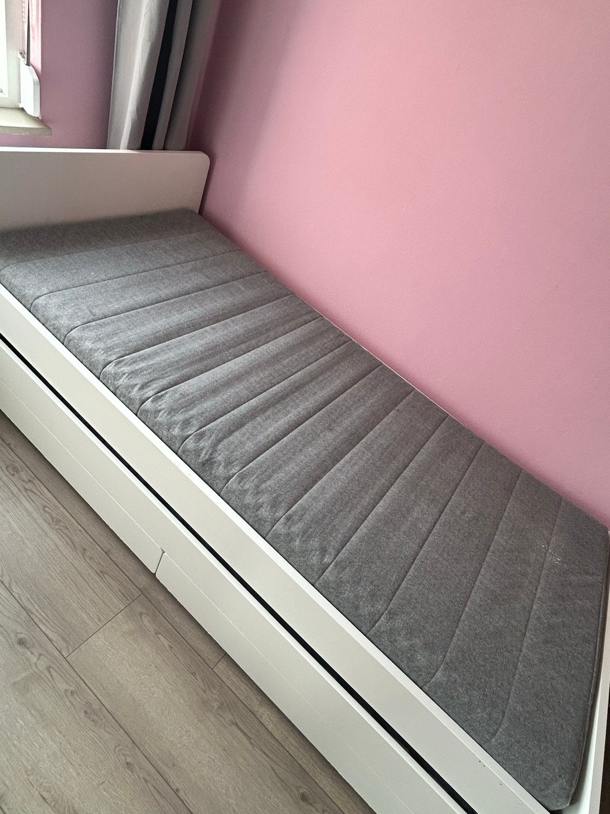 IKEA SLÄkt bedframe met onderbed en opbergruimte 90x200, Huis en Inrichting, Ophalen, Gebruikt, 90 cm, Eenpersoons