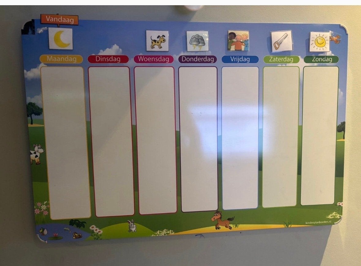 Kinderplanbord Weide - met veel extra's, Ophalen, Zo goed als nieuw, Taal en Lezen
