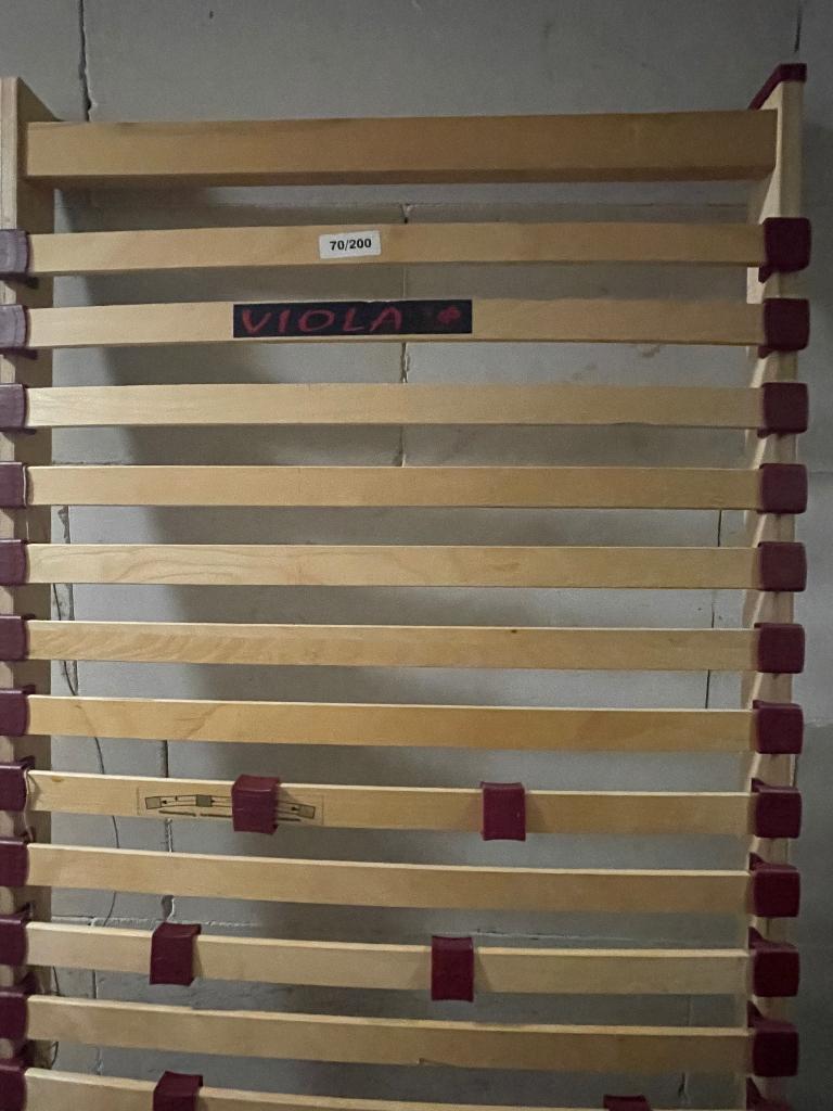 2 Houten lattenbodems, Huis en Inrichting, Slaapkamer | Matrassen en Bedbodems, Ophalen, 90 cm, Zo goed als nieuw, Twijfelaar
