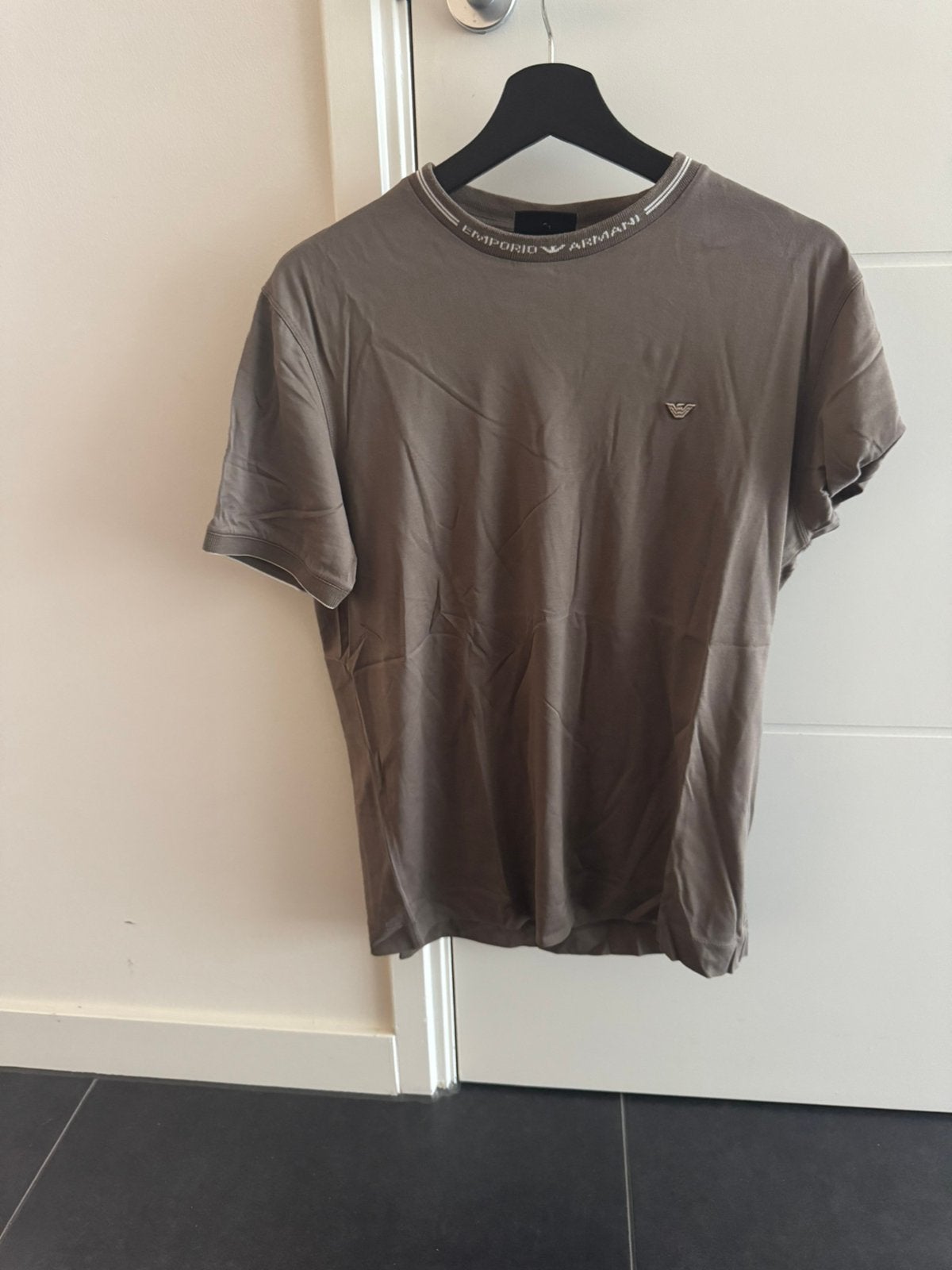 Armani shirt, Ophalen of Verzenden, Zo goed als nieuw, Zwart, Korte mouw