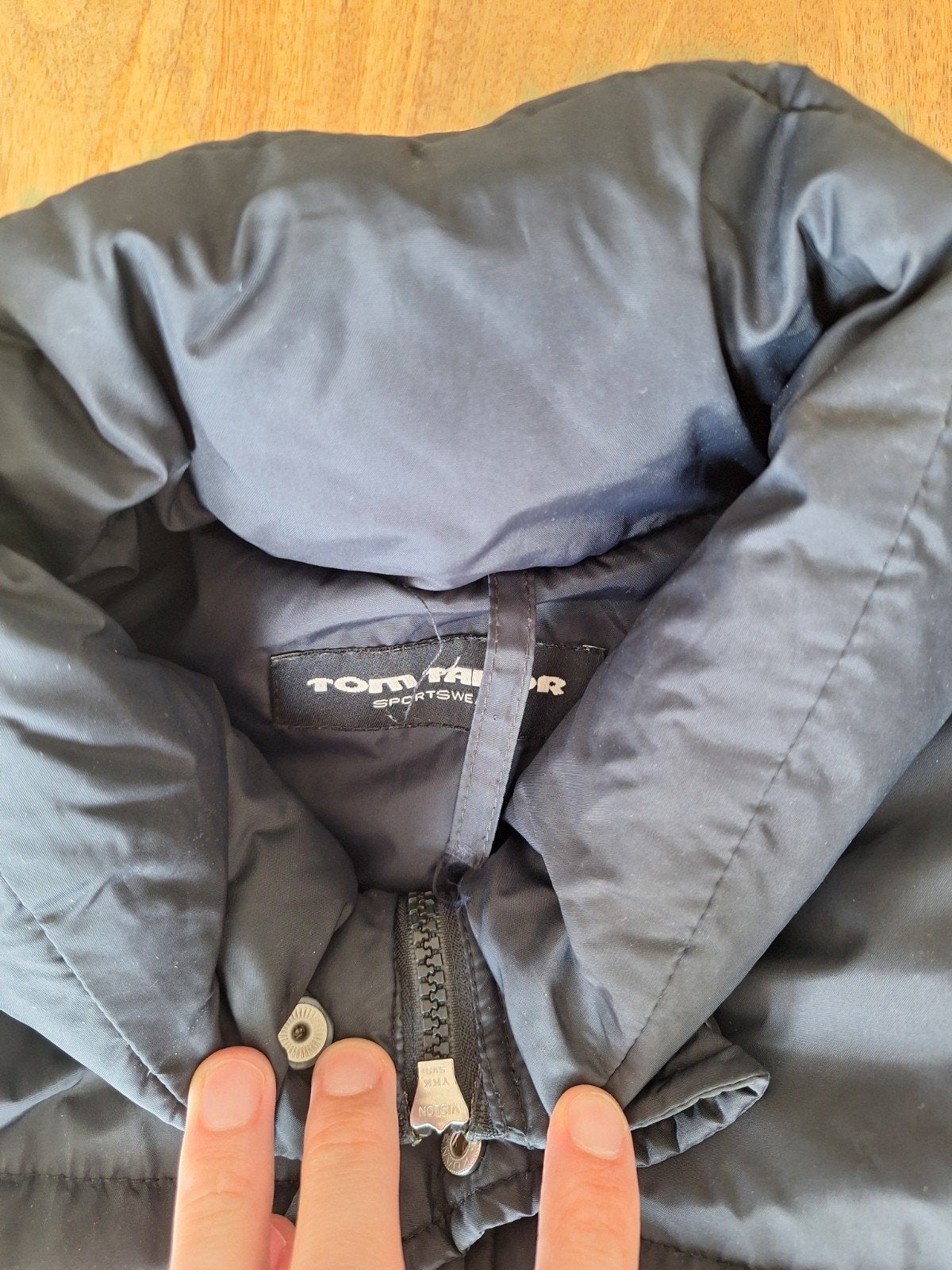 Tom Tailor Sportswear Zwarte Winterjas Maat L, Maat 52/54 (L), Zwart, Tom Tailor, Ophalen of Verzenden