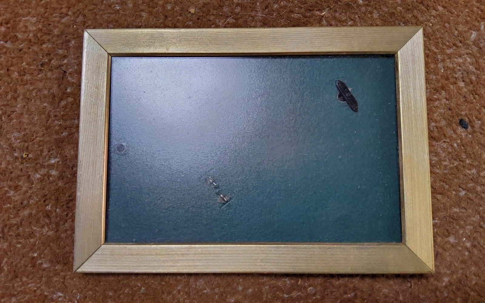 Antiek zilver kleur fotolijstje mat glas brede bewerkte rand, Ophalen of Verzenden