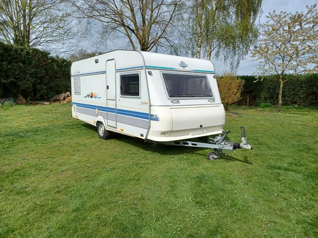 Hobby 495 excellent 1996, Caravans en Kamperen, Caravans, Rondzit, Hobby, Particulier, 6 tot 7 meter