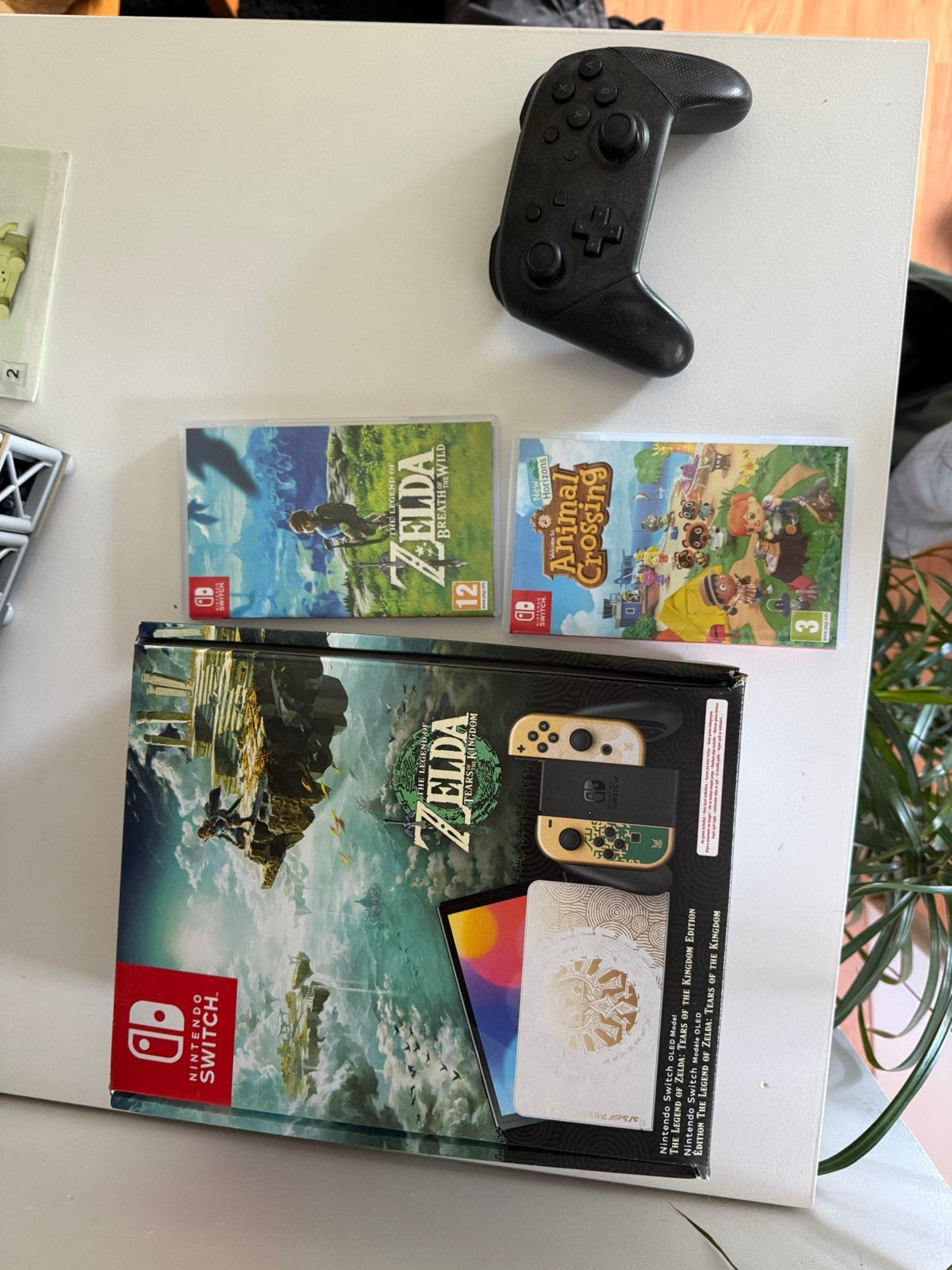 Nintendo switch OLED Zelda editie, Switch OLED, Met games, Met 2 controllers, Ophalen of Verzenden
