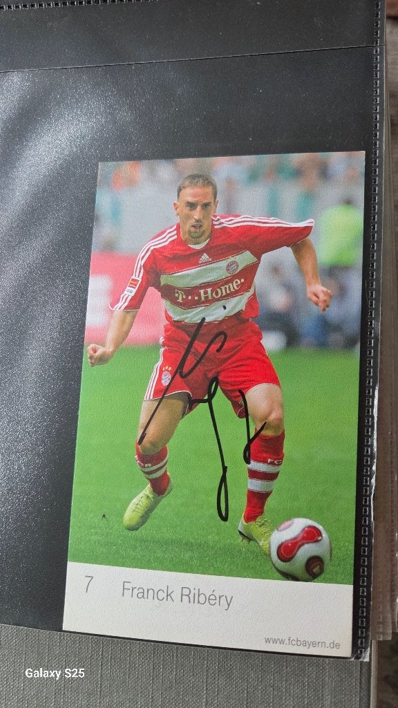 Spelerskaart originele handtekening Robben & Ribery Bayern, Ophalen of Verzenden, Zo goed als nieuw, Buitenlandse clubs, Spelerskaart