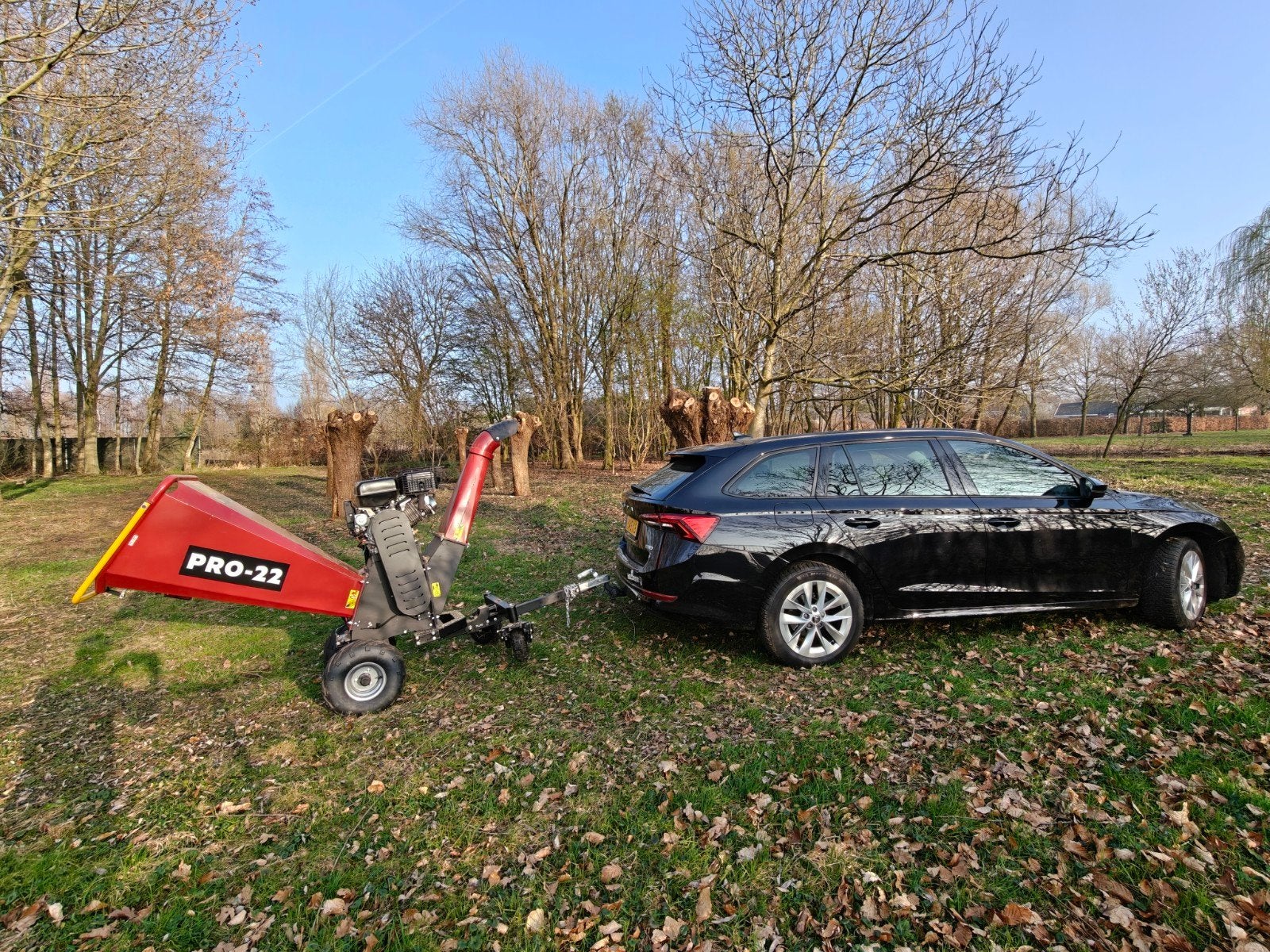 PRO-22 S8 Benzine Hakselaar - 9 Draaiuren en 2 nieuwe messen, Tuin en Terras, Ophalen, Zo goed als nieuw, Benzine, PRO-22