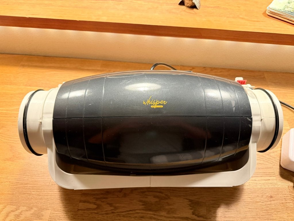 Whisper Buisventilator Gold Line 125mm/284m3, Ophalen of Verzenden, Zo goed als nieuw, Afzuiger