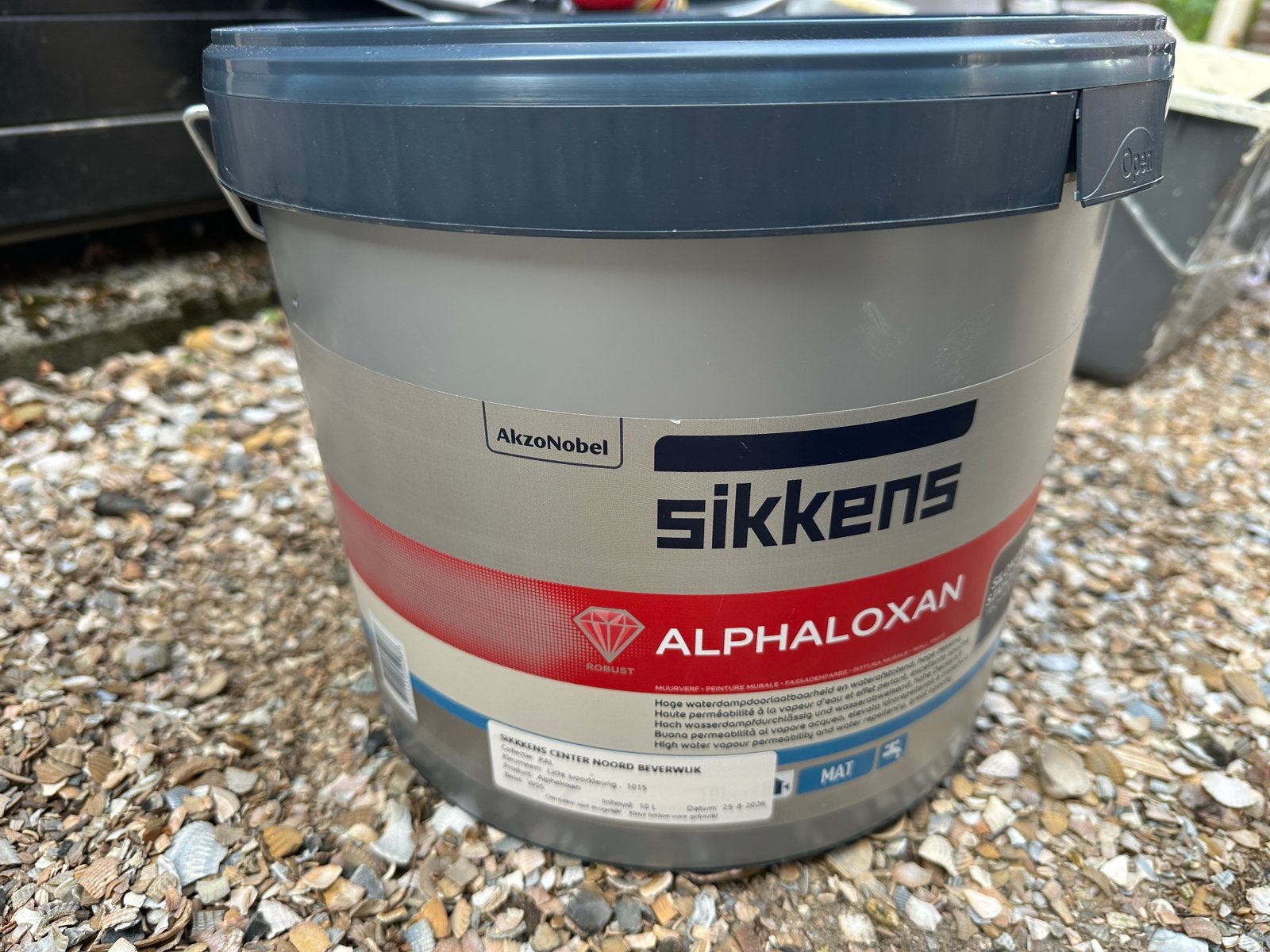Alphaloxan gevelverf RAL 1015 licht ivoor, Ophalen, Overige kleuren, 5 tot 10 liter, Nieuw