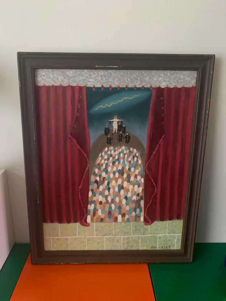 Uniek schilderij Joh. van Stek, Ophalen of Verzenden