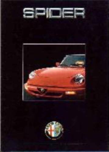 Alfa Romeo Spider originele brochure/auto folder '83 - '91, Ophalen of Verzenden, Zo goed als nieuw, Overige merken