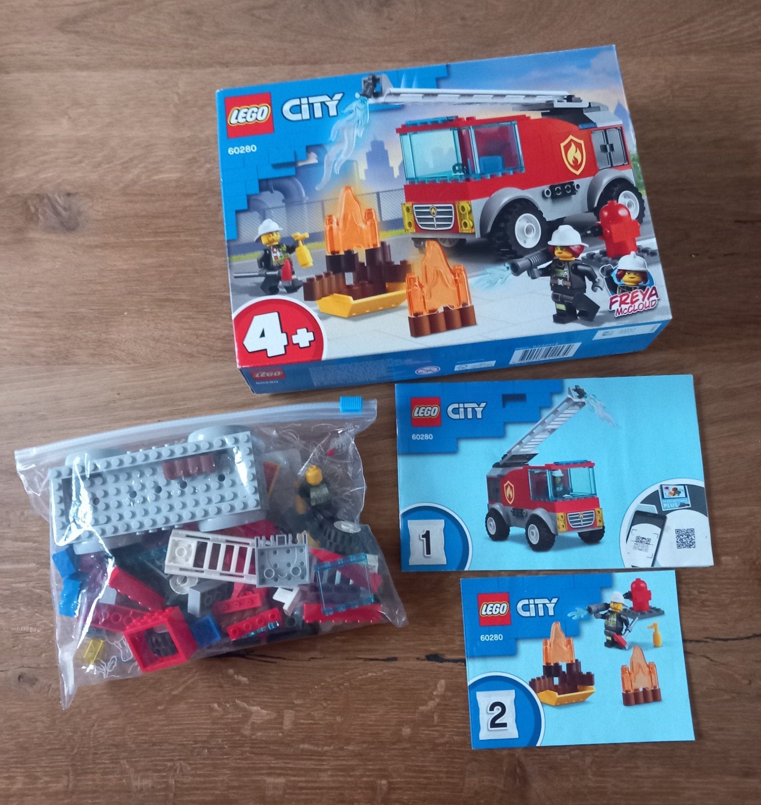 Lego 60280 - Lego city ladderwagen, City, Inclusief instructies, Lego, Ophalen of Verzenden