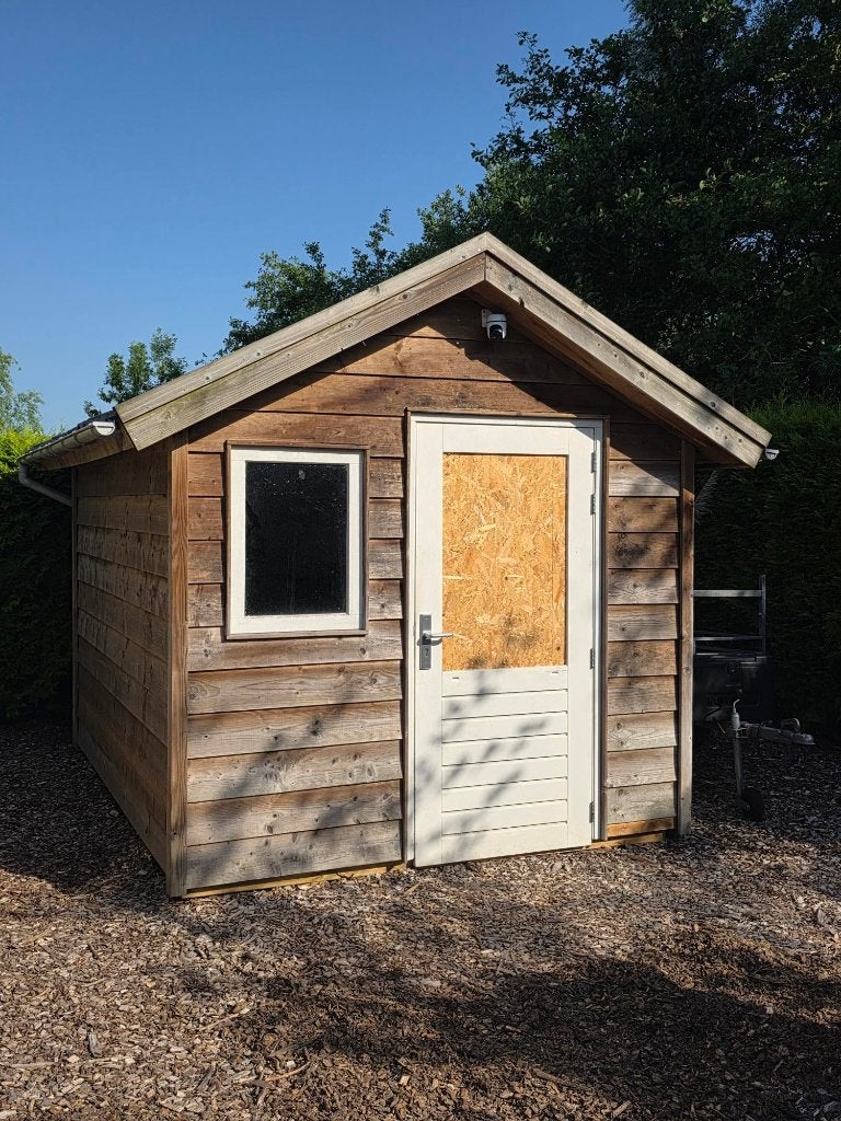 Tuinhuis 232x290, Tuin en Terras, Ophalen, 250 tot 500 cm, Schuur, 1 raam