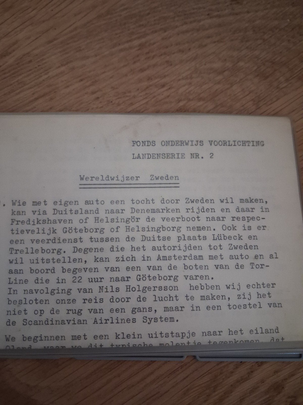 Vintage dia's Zweden - Wereldwijzer Landenserie nr. 2, Ophalen of Verzenden, Gebruikt, Met scherm
