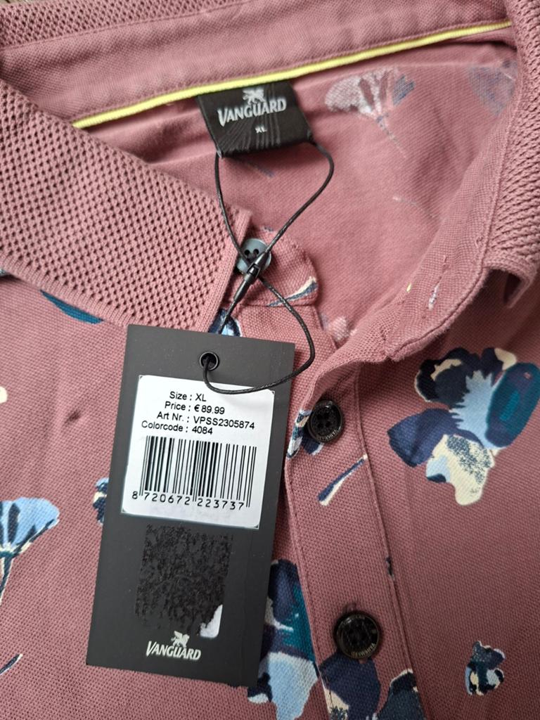 VANGUARD polo maat XL, Ophalen of Verzenden, Roze, Vanguard, Maat 56/58 (XL)