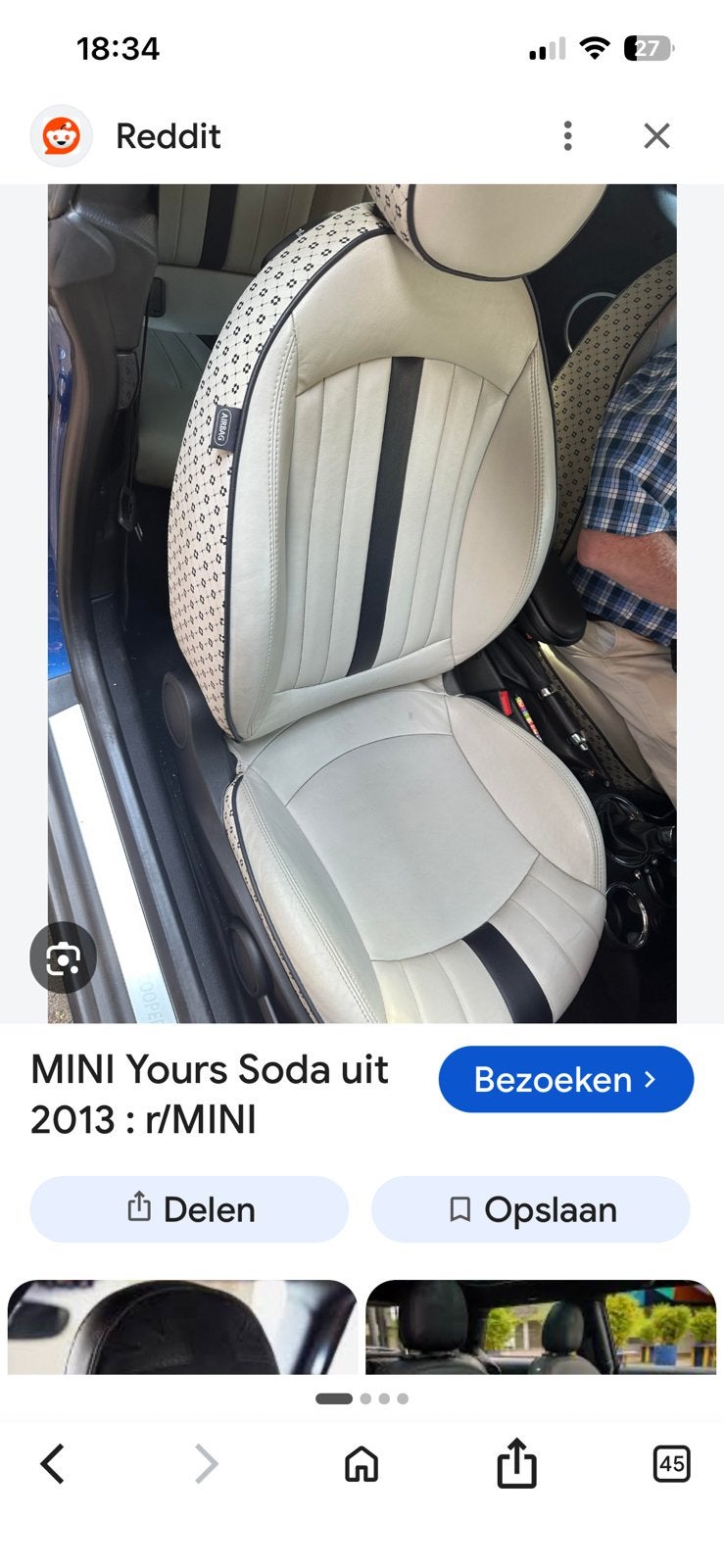 mini cooper interieur your soda, Auto diversen, Ophalen, Zo goed als nieuw